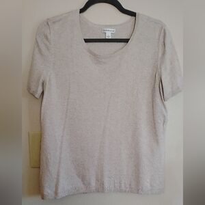 Beige Sweater Tee (L)
